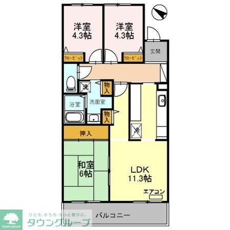 コーポレート東浦和2号棟の物件内観写真